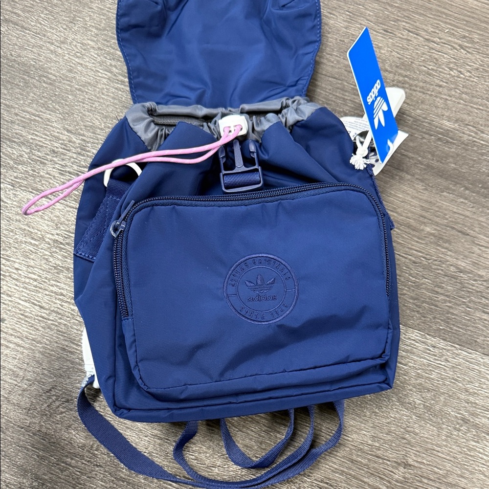 Adidas Royal Blue Drawstring Backpack - image 1